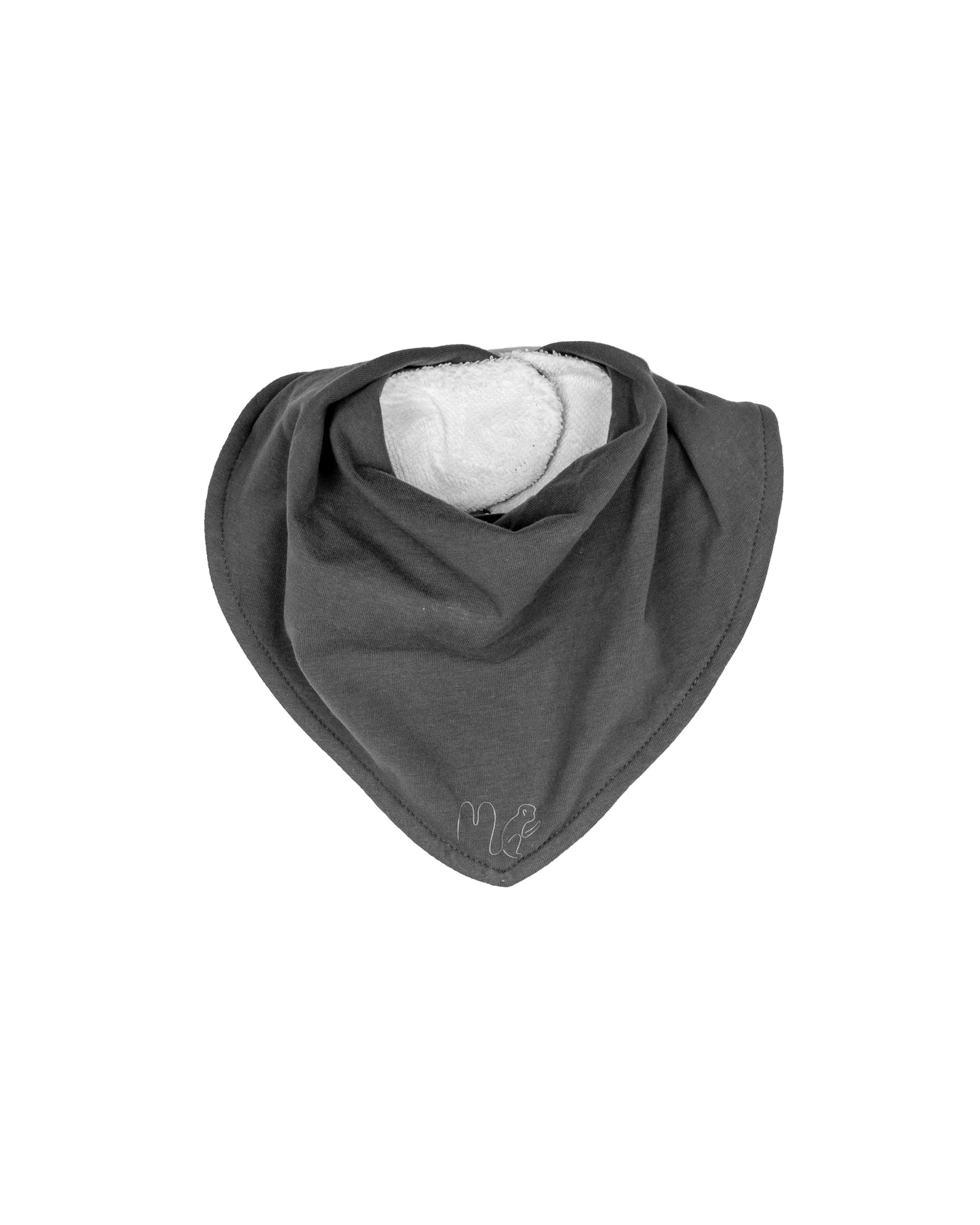 Magnetic Dribble Bib - Seal Grey