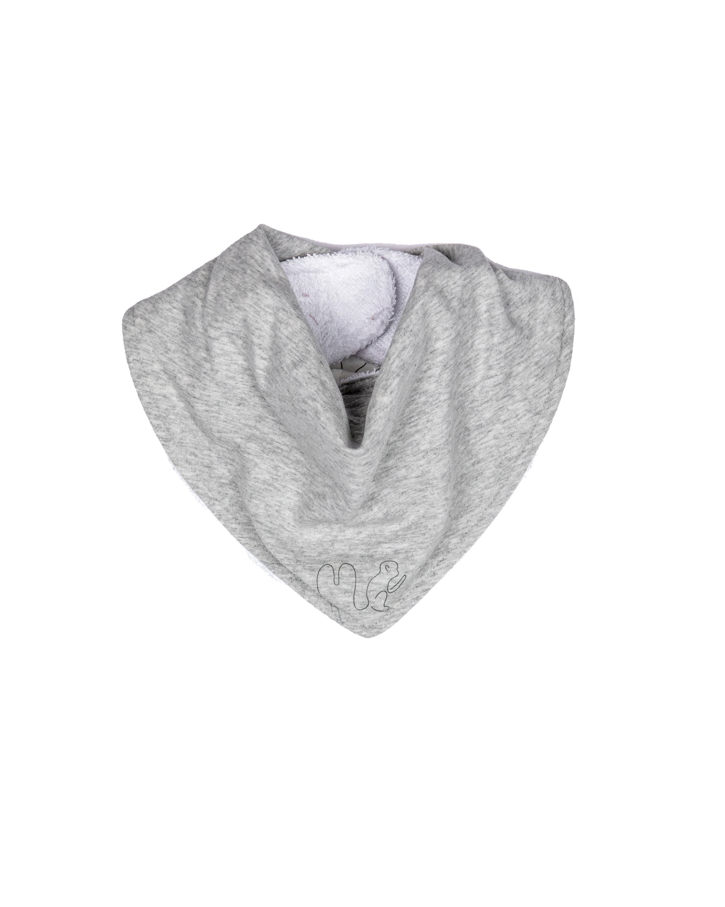 Magnetic Dribble Bib - Cloud Grey