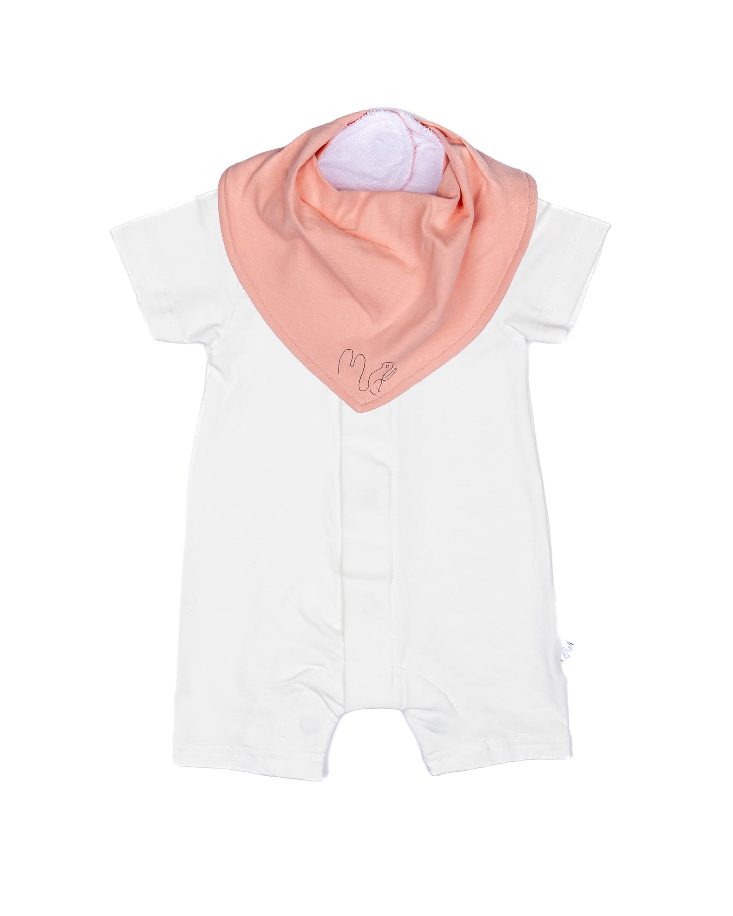 Shortie Magnetic Romper - Polar White