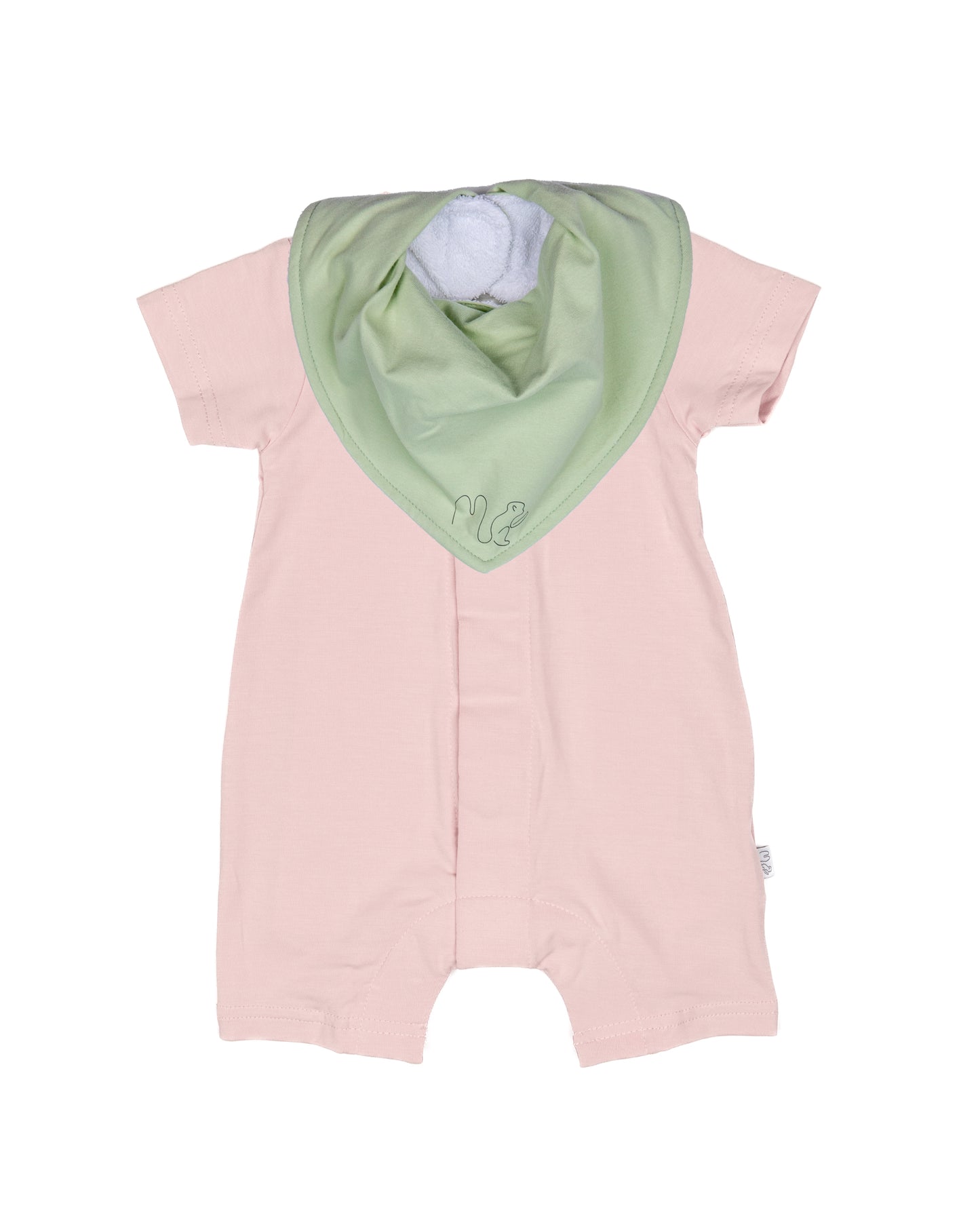 Shortie Magnetic Romper - Dusky Pink