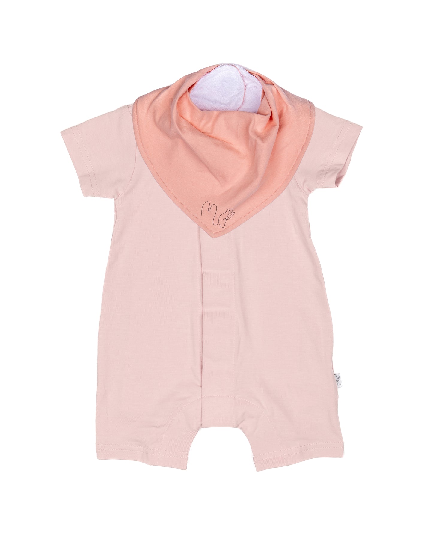 Shortie Magnetic Romper - Dusky Pink