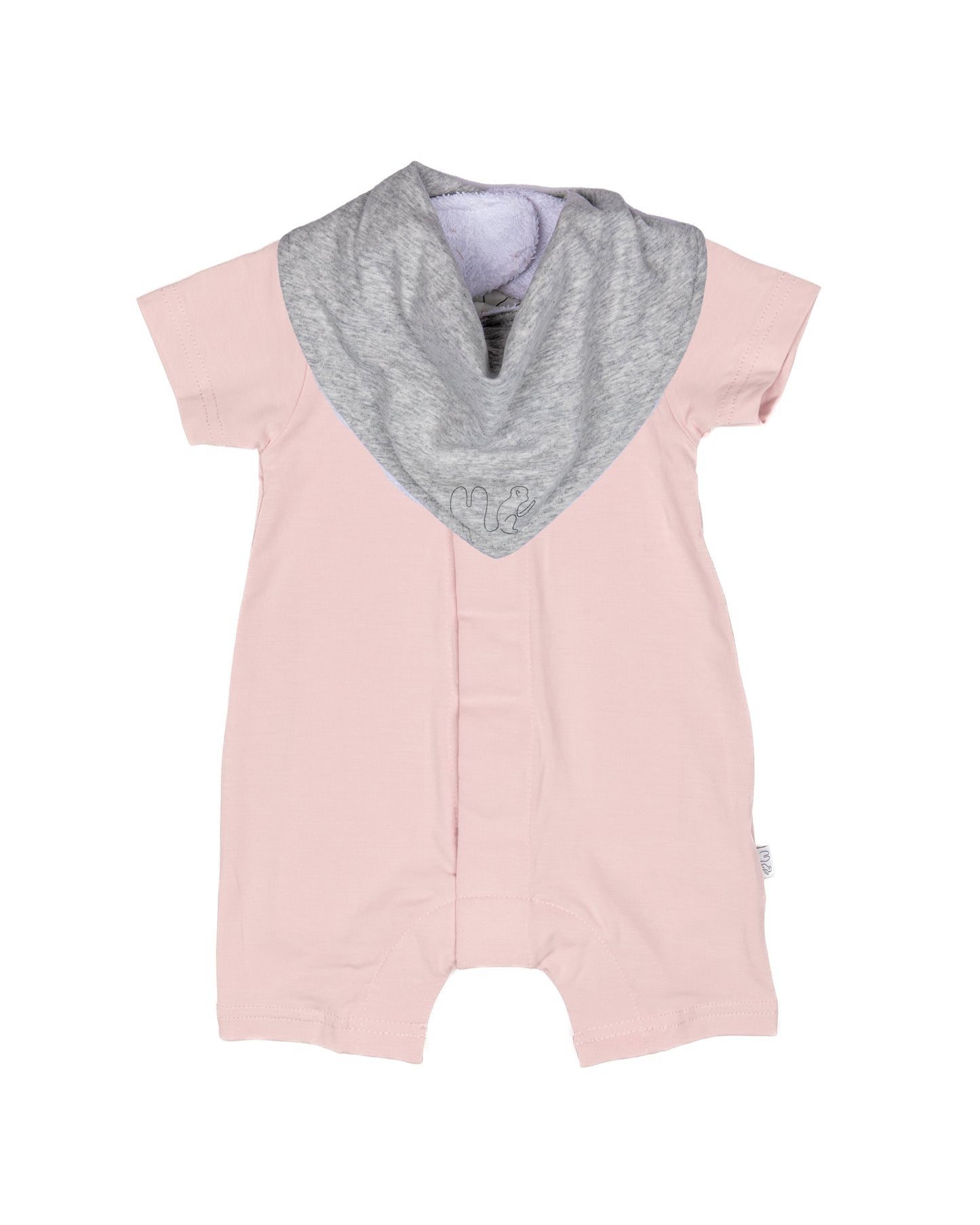 Shortie Magnetic Romper - Dusky Pink