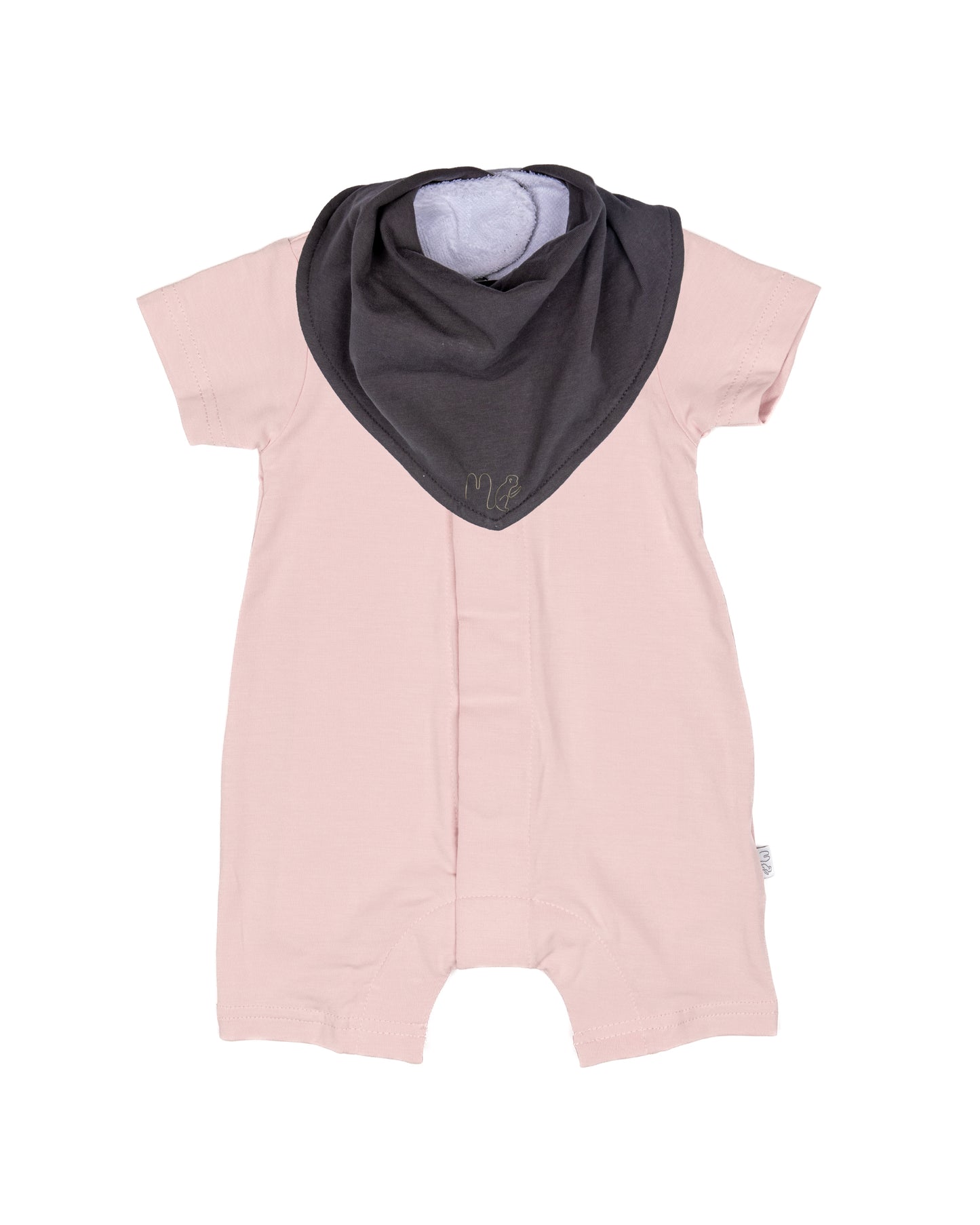 Shortie Magnetic Romper - Dusky Pink