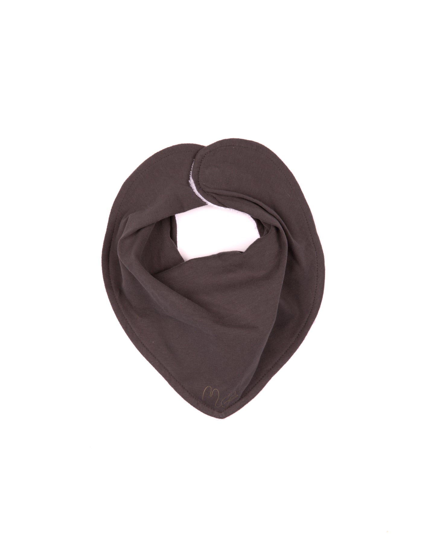 Magnetic Dribble Bib - Seal Grey