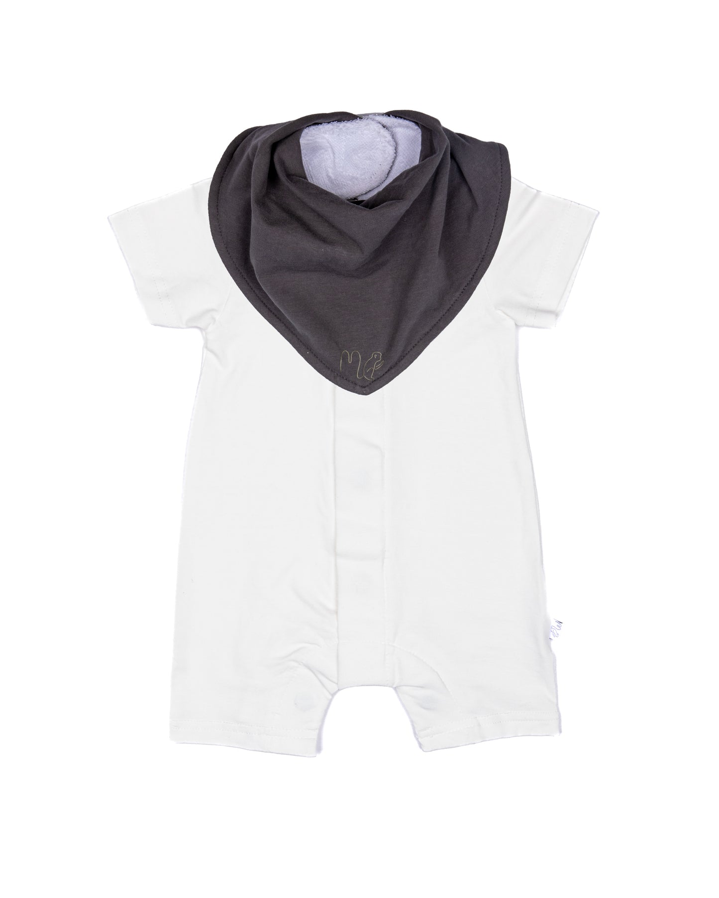 Shortie Magnetic Romper - Polar White