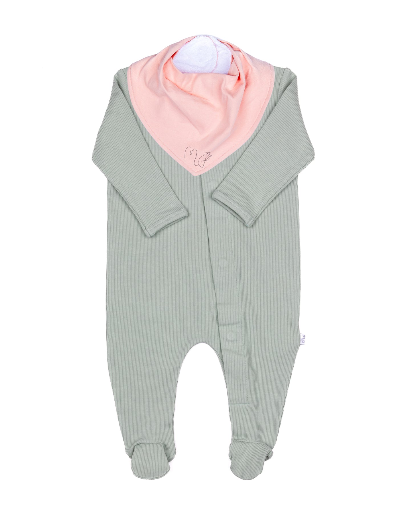 Long Magnetic Romper - Sage Green