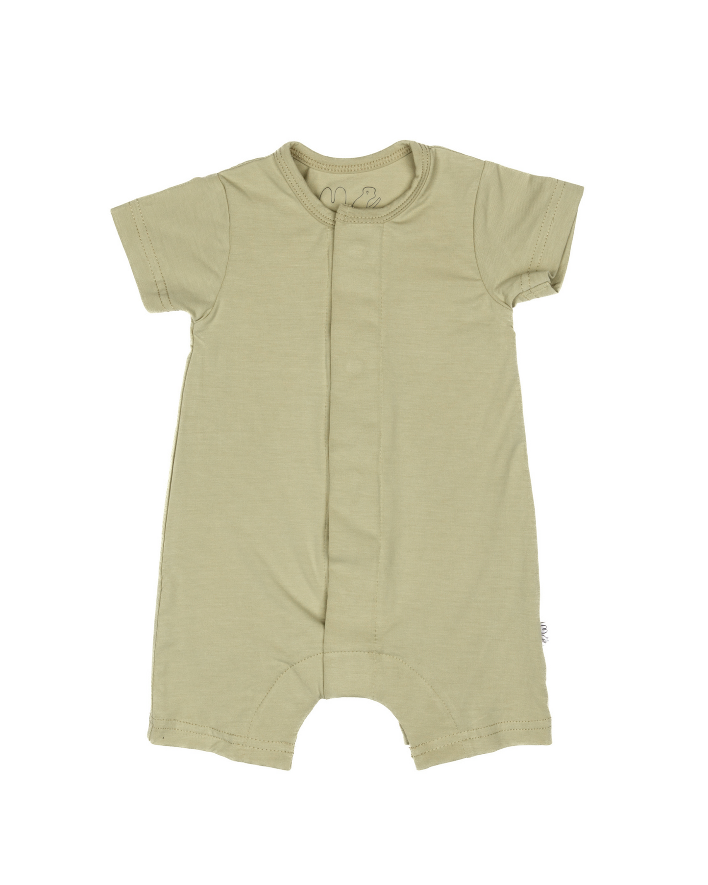 Shortie Magnetic Romper - Olive Green