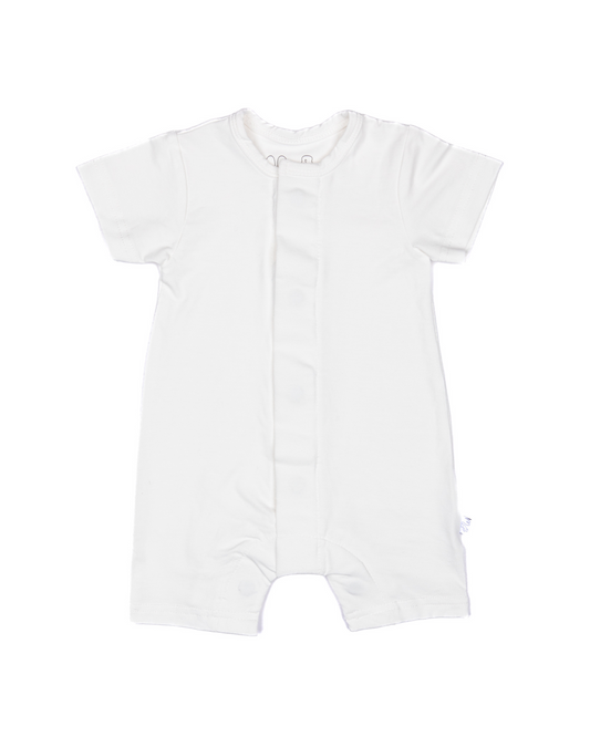 Shortie Magnetic Romper - Polar White